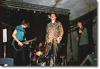 Kelkka performing live with Arto Lehtiniemi, Niko Salovaara, Lassi-Petri Peltoniemi, and Aapo Kankaala