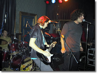 Kelkka performing live with Arto Lehtiniemi, Niko Salovaara, and Aapo Kankaala